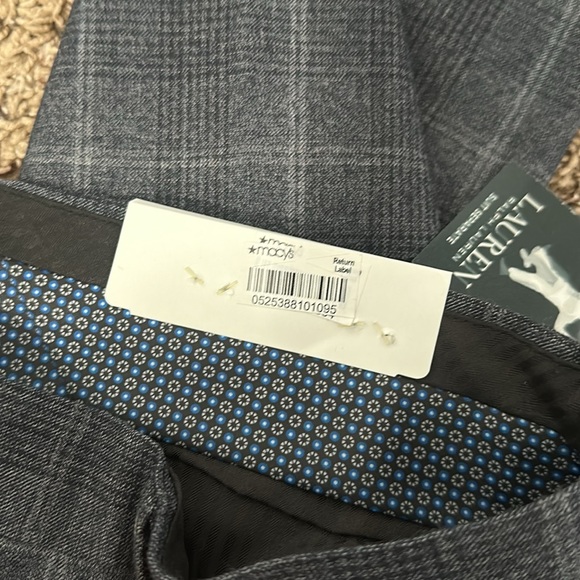 NWT Ralph Lauren Charcoal Classic Fit Men's Dress Pants ULTRAFLEX 34W x 30L - Picture 12 of 16